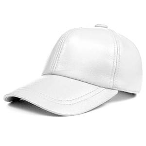 2026 Best Selling Genuine Leather Baseball <b>Cap</b> <b>Men</b> Women Black Hat Snapback Adjustable Autumn <b>Winter</b> Real Leather Hats OEM - Product Image 5