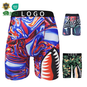 Offre Spéciale américain Designer marque Ethikaed sous-vêtements Shorts grande taille Sport caleçon imprimé graphique requin hommes longue jambe Boxer - Product Image 1