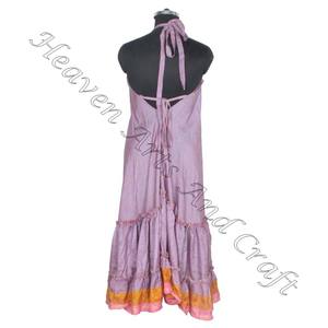 SD008 Saree / Sari / Shari vêtements indiens et pakistanais de l'Inde Hippy Boho longue Unique Cool Maxi indien Vintage Sari robe - Product Image 2