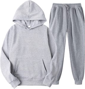Custom Tracksuits Wholesale Men Women Unisex Sportswear Sets Custom Logo Jogger <b>Pants</b> & Hoodie Gym Wear Unisex Tracksuit Set - Product Image 1