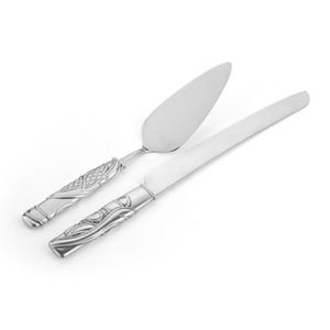 Top Sale Dessert Serving Wedding Party <b>Supplies</b> Bulk Stock Stainless Steel <b>Cake</b> Knife Set Silver <b>Cake</b> Server Set for Home Party - Product Image 4