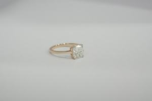 Premium Lab Grown Diamond Moissanite Ring Coussin Cut 2.00 Carat VS1 IGI SGL Certified Gold Rose Gold Silver Fournisseur direct - Product Image 3