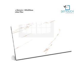 Nuevo Diseño de Alta Calidad, Baldosas de Porcelana Brillante con Efecto Mármol Comprimido Antideslizantes, Clásicas para Interiores, 600x600mm, Resistentes al Desgaste - Product Image 5