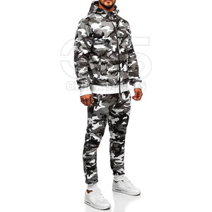 Conjunto de chándal estampado casual para hombre con patrón gráfico en negrita Chándal estampado para hombre Traje de dos piezas - Product Image 1