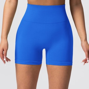 shorts for women Fall New Long Sleeve Zipper <b>Tight</b> Butt Show Fitness Pants Women Running Sports Training Yoga Clothes Black - Product Image 2