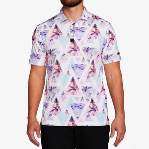 Polo de algodón transpirable de talla grande para hombre, diseños OEM personalizados con logotipo, estampado de estilo tejido, Polo de sublimación personalizado - Product Image 6