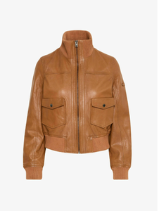 Chaqueta de cuero de invierno y otoño de alta calidad, chaquetas de moda de cuero para mujer, chaquetas de cuero Nappa de oveja de lujo para mujer - Product Image 4