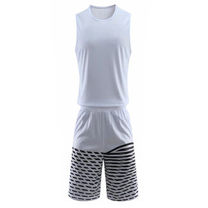 Dernière arrivée uniforme de basket-ball unisexe personnalisé respirant sans manches vêtements de sport en polyester 100% de haute qualité - Product Image 5