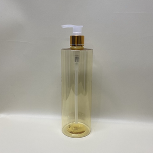 Manufactor's Vietnam 500ml - 24mm - 40g Jaune Transparent PET Bouteilles vides avec tête de pompe pour Lotion pour le corps Shampooing Conditionneur - Product Image 5