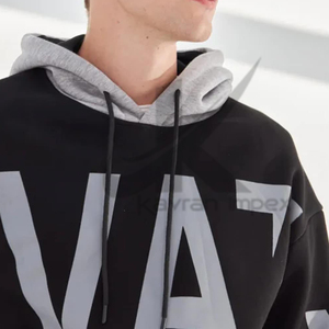 Fabricantes de ropa de aduana sudaderas con capucha sudaderas unisex telas personalizadas Puff estampado Sudadera con capucha hombres - Product Image 5