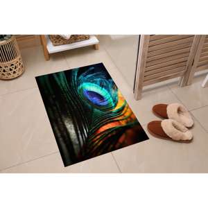 Tapis en plumes de paon, tapis de décoration pour la maison, tapis décoratif, tapis imprimé, tapis à poils doux - Product Image 5