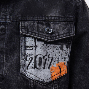 แจ็กเก็ตยีนส์สำหรับผู้ชายเสื้อแจ็กเก็ตผ้าเดนิมระบายอากาศได้ดีจากร้าน Wakin 2025สินค้ายอดนิยม - Product Image 6