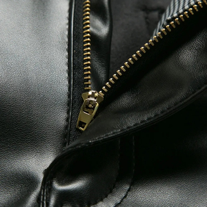 Pantalones de Cuero Casuales de Invierno para Hombre en Oferta, con Logotipo Personalizado e Impresión, Servicio OEM, Forro Transpirable, Cintura Alta - Product Image 6