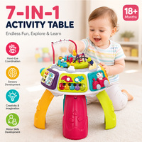 Table d'activités interactive pour bébé avec lumières, centre de jeu musical pour tout-petits, fabrication OEM/ODM