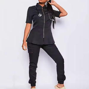 Venta al por mayor Hospital Scrubs Mujeres elegante Médico Scrubs Uniforme de enfermería personalizado de buena calidad de verano Hospital Scrubs - Product Image 6