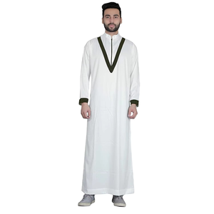 Vêtements islamiques pour hommes Thobe avec design vierge Thobes de haute qualité Vêtements pour hommes Robe de prière Thobe pour hommes Jubbah confortable - Product Image 1