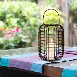 Precio bajo hecho a mano Alambre de Metal linterna vela tarro impresión elegante antiguo moderno diseñador único hogar boda decoración 2024 - Product Image 2