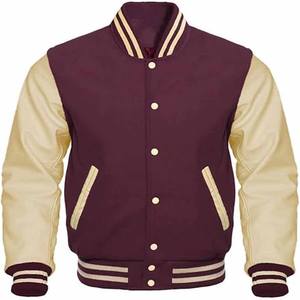 New Best Quality Custom Men Logo Varisty Jacket for Men and Spring Stand Collar with Letter Pattern made by <b>Dress</b> Sports - Product Image 1