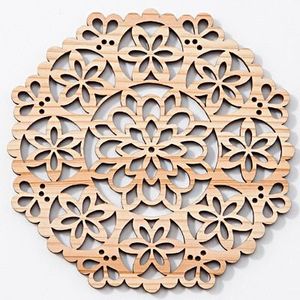 Posavasos personalizado moderno respetuoso con el medio ambiente 3,75 sublimación Hardboard Mdf Squarestone con posavasos trasero de corcho - Product Image 1