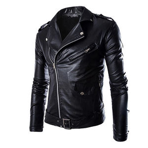 Automne hommes veste en cuir artificiel mâle manteau décontracté Casaco Masculino hommes vêtements moto veste homme coupe-vent - Product Image 1