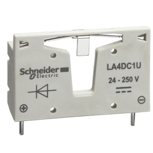 Modulo Soppressore SCHNEIDER ELECTRIC LA4DC1U TeSys D con Diodi per Contattori 12-250 V DC - Product Image 1