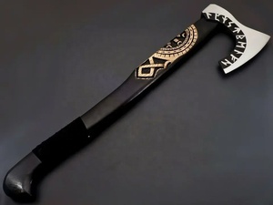 Wholesale Customized High Quality OEM ODM Service Professional Hunting <b>Survival</b> Handmade Viking <b>Axe</b> Handmade Stainless Steel <b>Axe</b> - Product Image 4