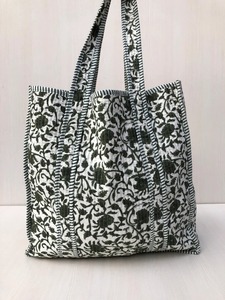 Bolso grande hecho a mano, de algodón acolchado ecológico, bohemio, a rayas florales, elegante, diseño Vintage para mujer, grandes bolsos de hombro para mujer - Product Image 3