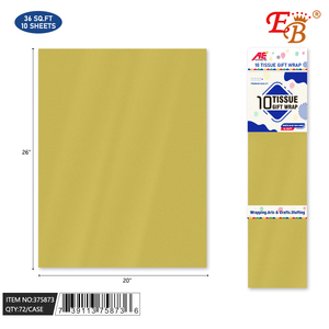 20 \ "x26 \" carta regalo in oro metallizzato 72 pz/CS per artigianato di carta - Product Image 1