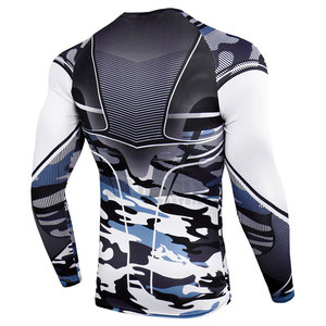 Camiseta Deportiva de Manga Larga para Hombre, Diseño Moderno, Color Sólido, Compresión, Ropa de Gimnasio, Venta al por Mayor de Fábrica, Personalizable OEM 2026 - Product Image 3