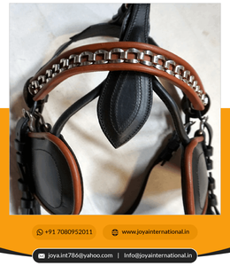 Arnés de cuero con cuello de 15 pulgadas, estilo Hames, para conducción, acentos, entrenamiento y conducción, color negro De servicio pesado - Product Image 4