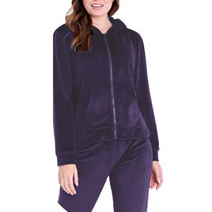 Outdoor Wear <b>Velvet</b> Cheap Price Custom Sets Reflective Tracksuit for <b>Women</b> Custom logo Velour With <b>Velvet</b> <b>Trouser</b> - Product Image 5