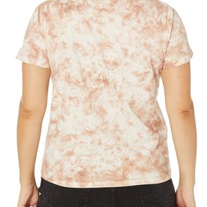 เสื้อยืดผ้าฝ้าย100% น้ำหนักเบาระบายอากาศได้ดีสำหรับผู้หญิงเสื้อยืดฤดูร้อนพิมพ์ลายย้อมสีเรียบ - Product Image 6