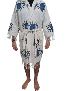 Nouveau turc coton à capuche peignoir séchage rapide meilleur prix bonne qualité coloré doux maison plage Spa femmes hommes Robe - Product Image 2