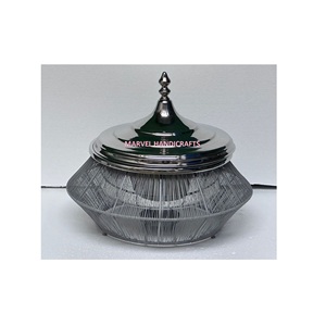 Novelty Iron Wire Mesh Event Serving Casseroles Stainless Steel Food Warmer Hotpot Handicraft Serving Casserole Cookware <b>Sets</b> - Product Image 2