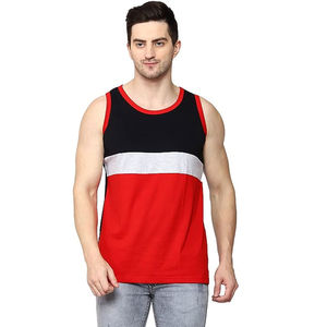 Débardeur Homme 100% Coton Respirant Tricoté Séchage Rapide Écologique Personnalisable Qualité Supérieure Uni Décontracté Urbain - Product Image 4