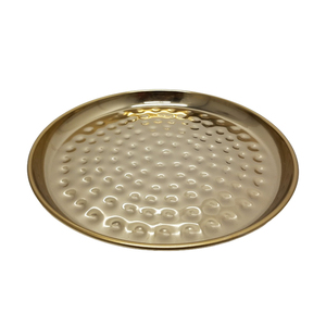 En gros En Vrac Mat Noir En Aluminium Métal Noir Couleur Noir Forme Ronde Dîner Assiette De Service À La Main Personnalisée - Product Image 5