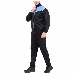 Ensemble de survêtement pour hommes avec veste et pantalon à fermeture éclair Deux pièces Sportswear Training Jogging Suit Casual Gym Fitness Outfit Wholesale - Product Image 3