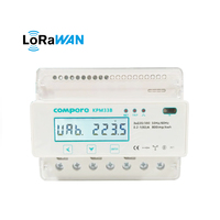 Medidor de Energía Trifásico LORAMESH DIN RAIL con Control Remoto RS485, Medidor de Electricidad Solar Prepago Lorawan