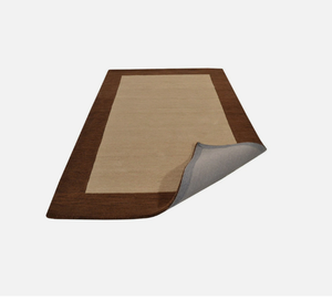 Tapis d'intérieur en laine tissé à la main, écologique, beige brun uni, pour salon, chambre à coucher, chambre d'enfant, hôtel, bureau - Product Image 4