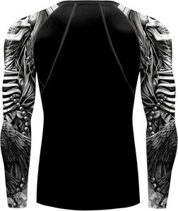 เสื้อแรชการ์ดแขนยาวพิมพ์โลโก้ตามสั่ง ขายส่ง แห้งเร็ว ป้องกันแสงแดด UPF50+ โพลีเอสเตอร์/สแปนเด็กซ์ สำหรับผู้ใหญ่ 男女  บริการ OEM - Product Image 3