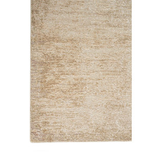 พรมขนสัตว์และไหมถักมือลายเอนโทรปี สีงาช้าง ขนาดใหญ่ รูปทรงสี่เหลี่ยมผืนผ้า สำหรับห้องโถงหรือห้องนั่งเล่น รุ่น Esh-1520 - Product Image 4