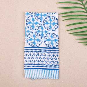 Bandana en coton biologique imprimé à la main, foulard bohème pour cheveux, cadeau durable - Product Image 5