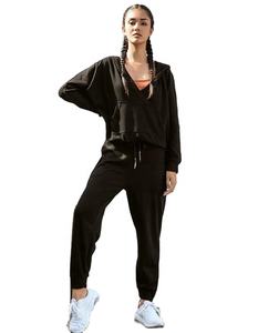 Women's Casual Winter Tracksuit Long-<b>sleeve</b> <b>Hoodie</b> Pants Set XL Size Affordably Priced Print Sleek Design Tracksuit - Product Image 1