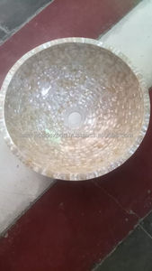 Lavabo de lujo de perla madre Natural de estilo único, lavabos de baño, lavabo de perla Madre, lavabo de baño, Falak World Export - Product Image 5