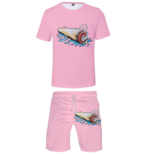 Ensemble d'été en polaire pour homme sur mesure de qualité supérieure, avec impression par transfert thermique, respirant, extensible dans quatre directions, pour tenue décontractée et bas de tenue sportifs - Product Image 3