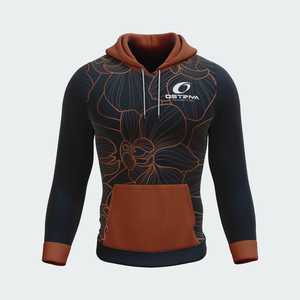Sweat-shirts à capuche décontractés personnalisés pour hommes, lot de 2, commande en gros, haute qualité, 100 % polyester polaire 330g, imprimé, avec poche, livraison rapide - Product Image 3