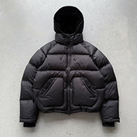 Veste matelassée pour homme, coupe ample, multi-poches, épaisse et chaude, style streetwear décontracté, personnalisable OEM/ODM