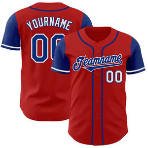 Camiseta de béisbol transpirable de primera calidad, venta al por mayor de fábrica, ropa deportiva de secado rápido duradera y ligera cosida auténtica para la Academia - Product Image 4
