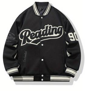 Chaqueta de lona del equipo de béisbol de la escuela secundaria hecha a medida Precio al por mayor Chaqueta Letterman para niños Estilo elegante de la calle principal - Product Image 1