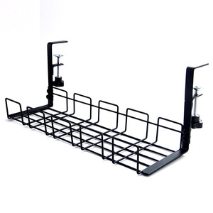 Under-Desk Cable Management Tray No-Drill Power Strip Organizer for Office <b>Desktop</b> <b>Shelf</b> Storage - Product Image 4